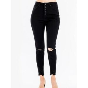 High-rise Black Denim Jeans By KanCan